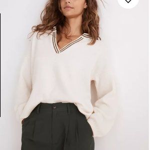 Madewell Wiltshire V-Neck Pullover Sweater - Medium